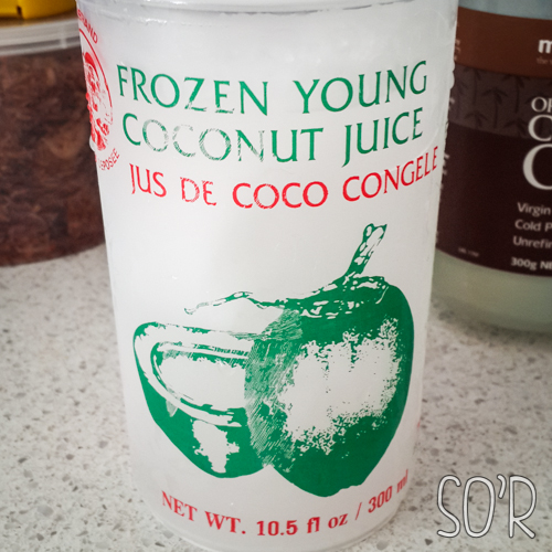 Frozen Coconut from Asian Grocery Store